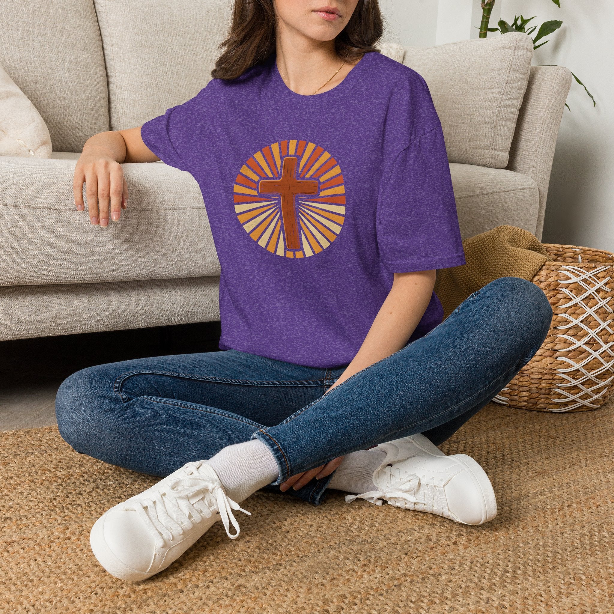 Cross with Sunburst Rays T-Shirt
