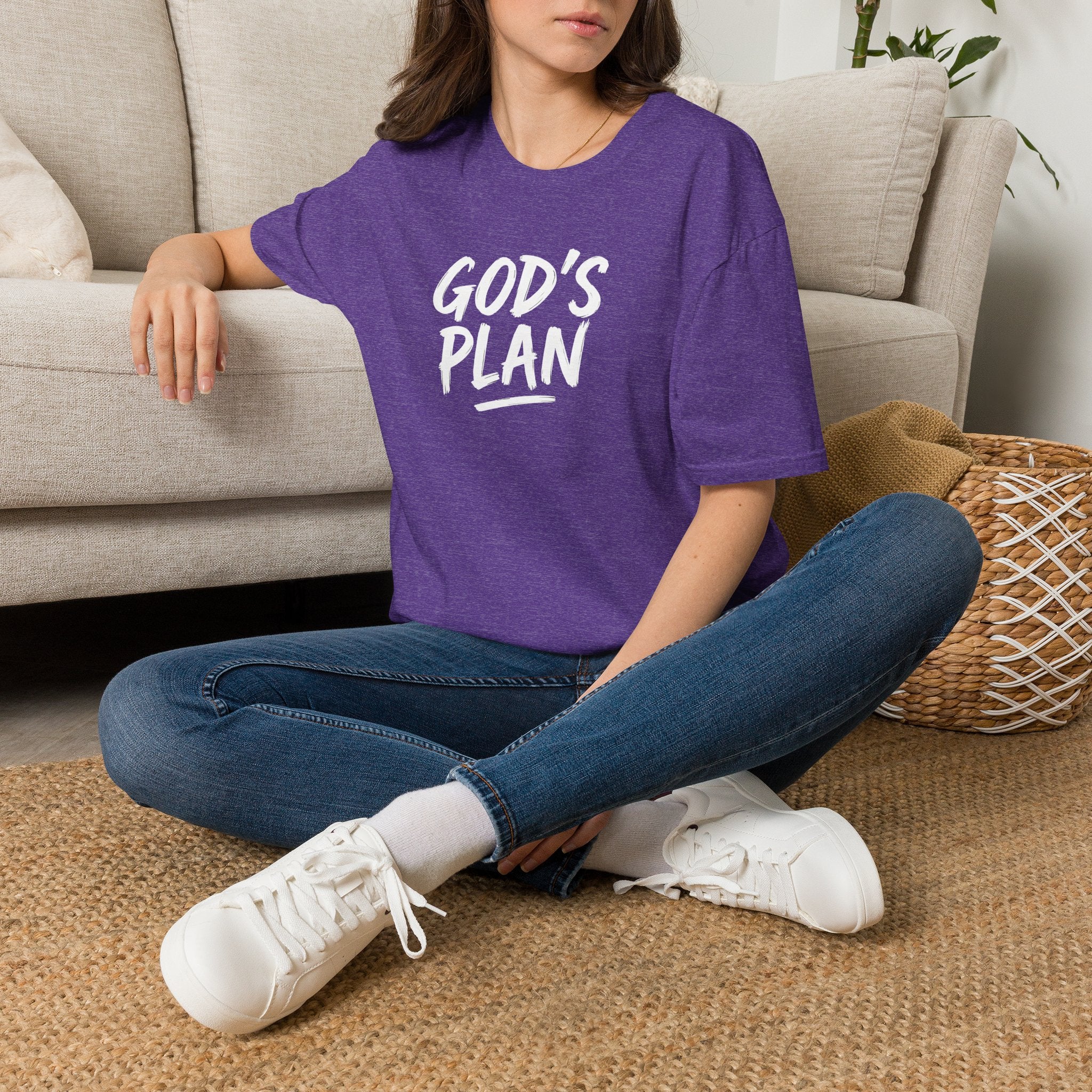 God's Plan Word Art T-Shirt