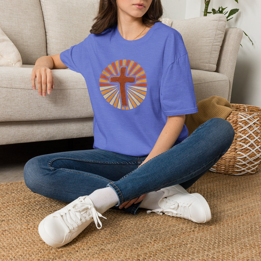 Cross with Sunburst Rays T-Shirt