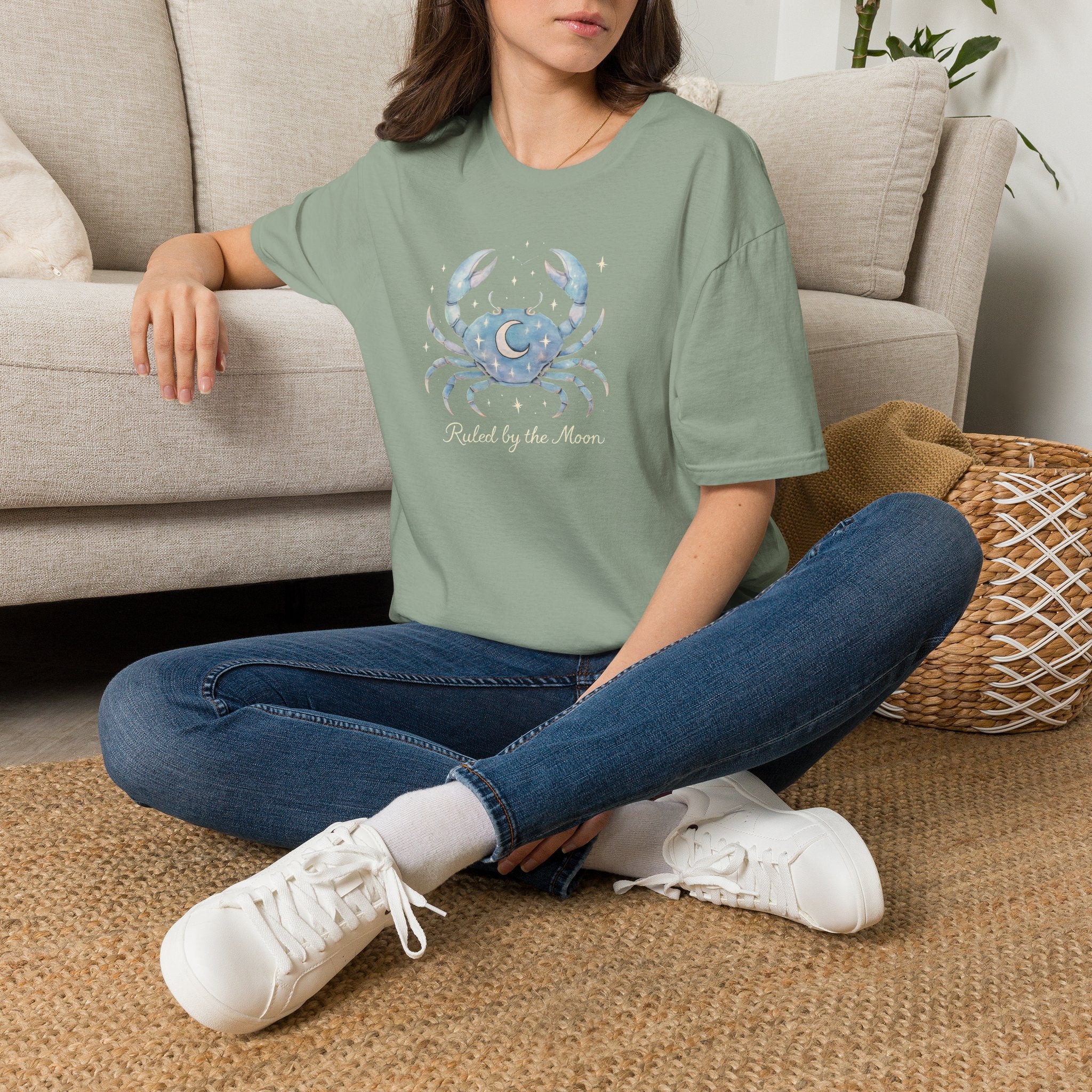 Moonlit Crab Illustration T-Shirt