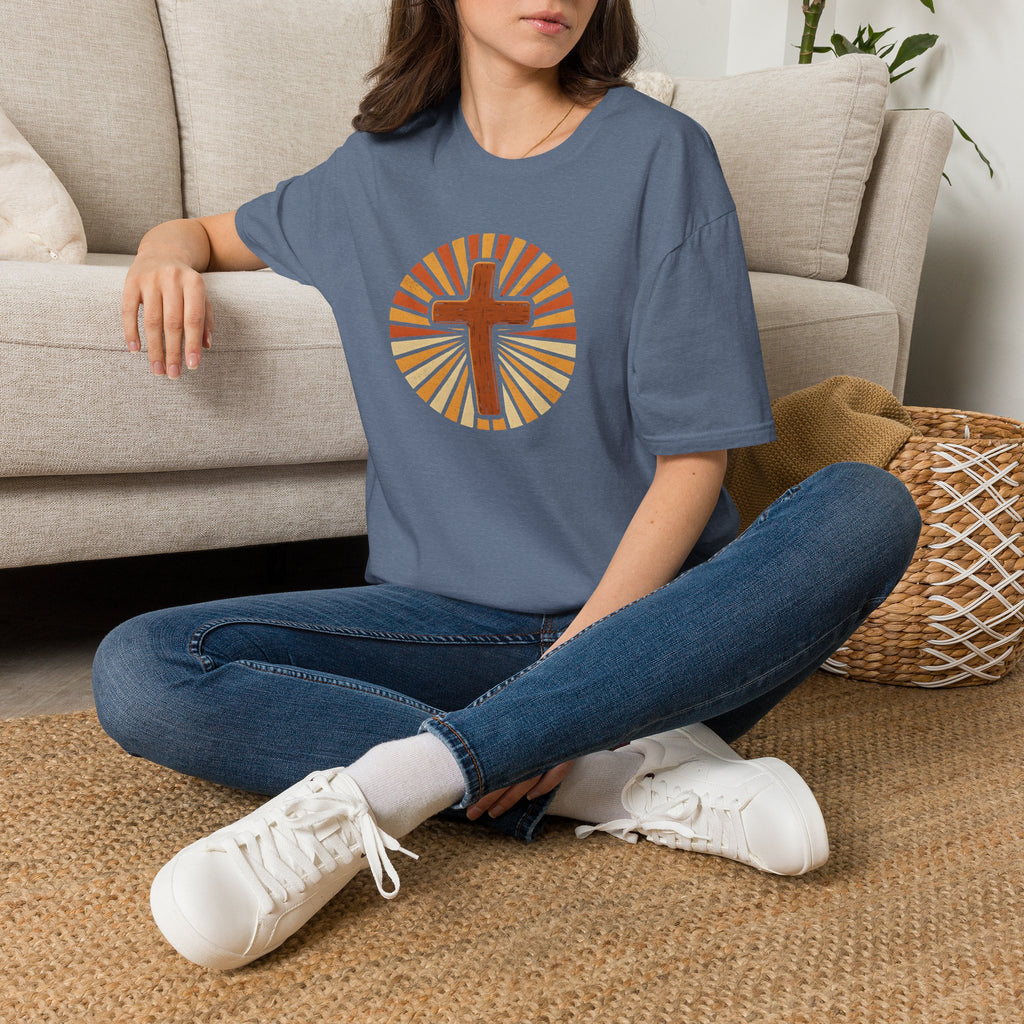 Cross with Sunburst Rays T-Shirt