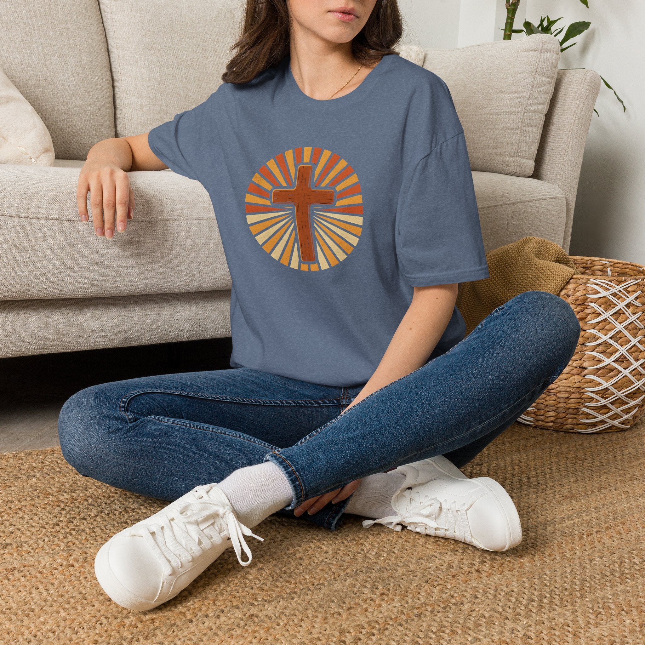 Cross with Sunburst Rays T-Shirt